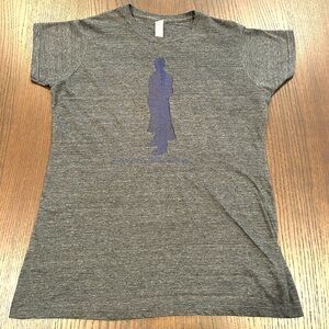 Torchwood Whovian Jack Harkness Finally a Professional Gray Fitted Tee Ladies XL